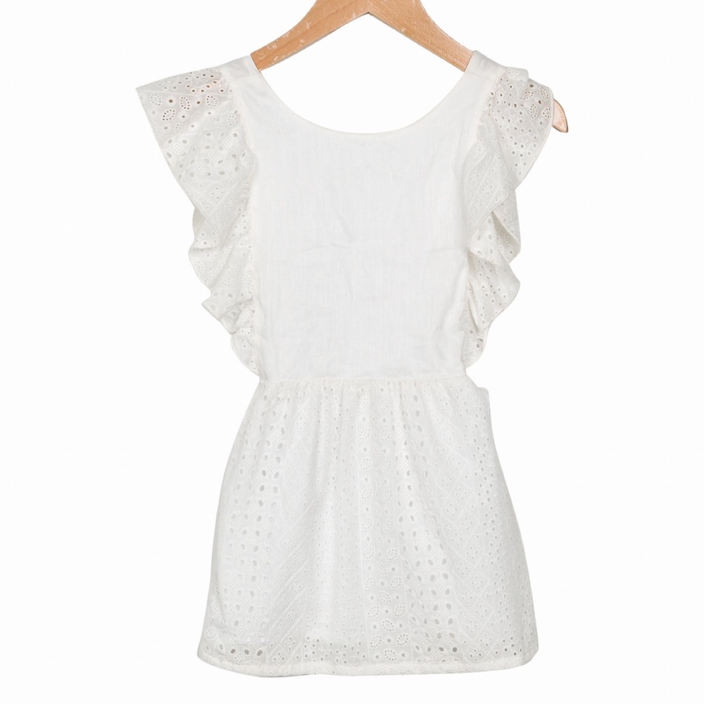 Size 4 - Violeta e Federico Sabrina White Linen Dress